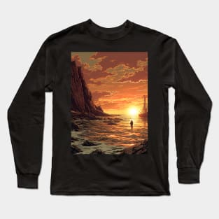 Saga of the Norse: Viking Exploration, Epic Tales, and Anime-Manga Heritage in Vinland Saga Art Long Sleeve T-Shirt